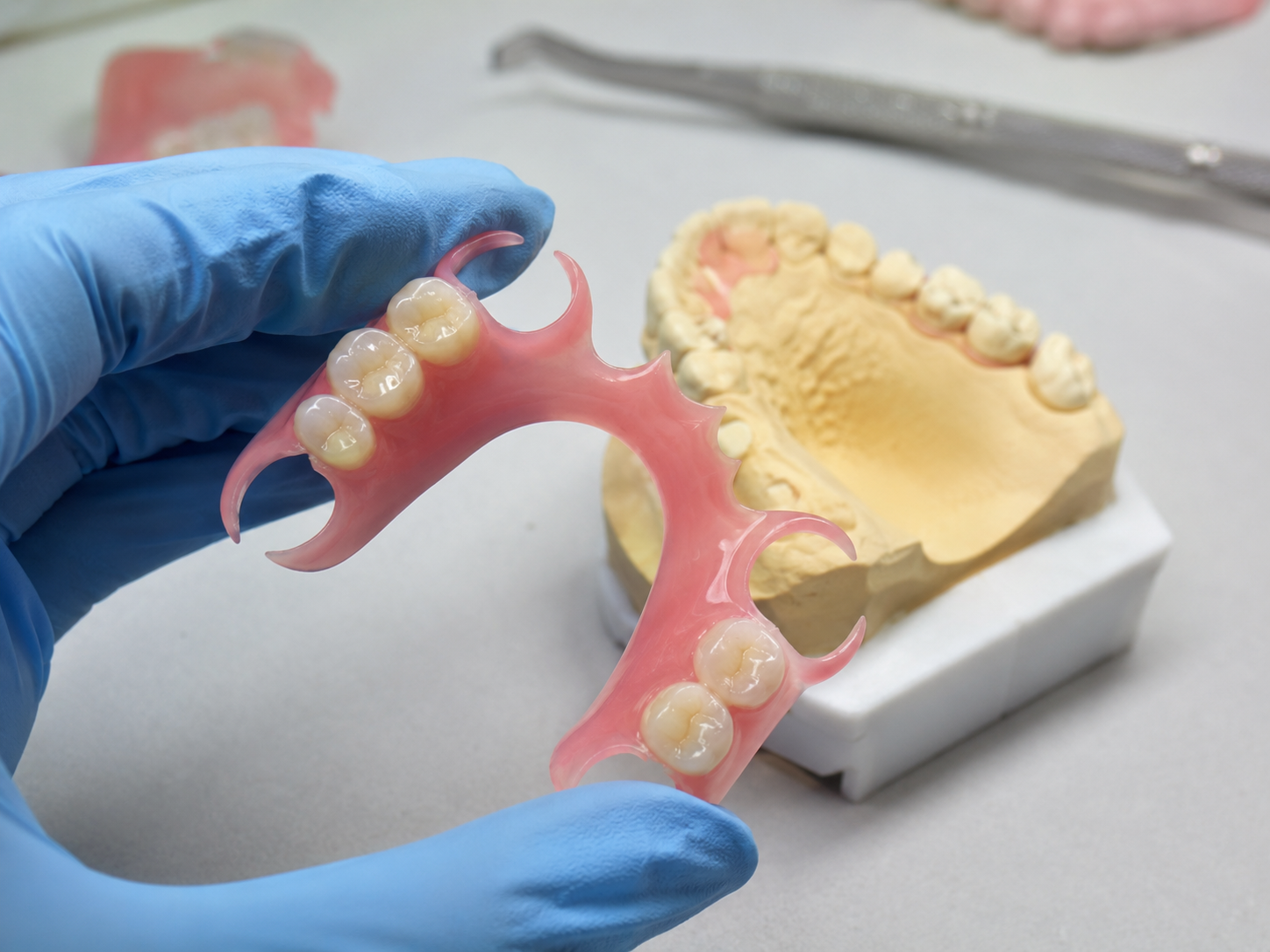 Próteses Flexíveis em Silicone ou Semi-Flexíveis em poliamida de alto impacto